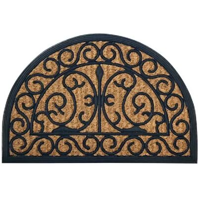 Tapis CUBA 40x60 cm Demi Lune Volutes - Intérieur/Extérieur - Publicité Tapis CUBA 40x60 cm Demi Lune Volutes - Intérieur/Extérieur - Publicité