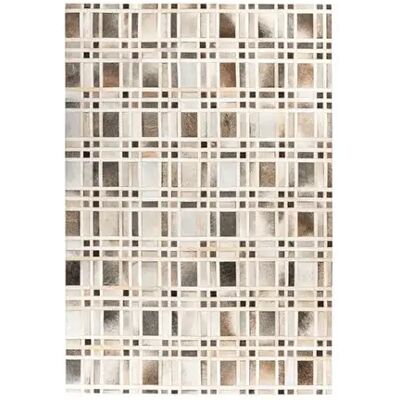 Tapis PADIRO Lavin 225 - Design Patchwork en Cuir - Publicité Tapis PADIRO Lavin 225 - Design Patchwork en Cuir - Publicité