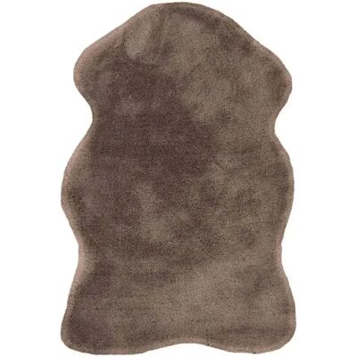 Padiro Taupe Sheepskin Tapis 60x90cm - tapis - Publicité Padiro Taupe Sheepskin Tapis 60x90cm - tapis - Publicité