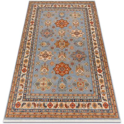 Tapis en Laine KESHAN Beige / Bleu - 200x290 cm - Oriental - Publicité Tapis en Laine KESHAN Beige / Bleu - 200x290 cm - Oriental - Publicité