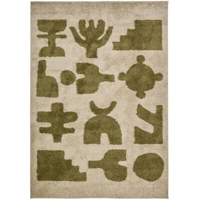 ATMOSPHERA Tapis de Salon Déco Nyero 160x230cm Kaki - Publicité ATMOSPHERA Tapis de Salon Déco Nyero 160x230cm Kaki - Publicité