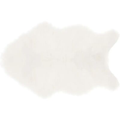 ATMOSPHERA Tapis imitiation fourrure enfant Douceur - L. 60 x l. 90 cm - Blanc - Publicité ATMOSPHERA Tapis imitiation fourrure enfant Douceur - L. 60 x l. 90 cm - Blanc - Publicité
