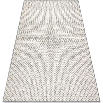 Tapis Łuszczów Printemps - Sisal à chevrons, boucle - crème 120x170 cm - Publicité Tapis Łuszczów Printemps - Sisal à chevrons, boucle - crème 120x170 cm - Publicité
