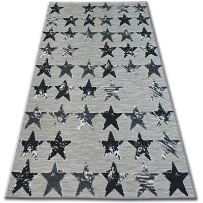 Tapis LISBOA Noir 80x150cm - Polypropylène - Publicité Tapis LISBOA Noir 80x150cm - Polypropylène - Publicité