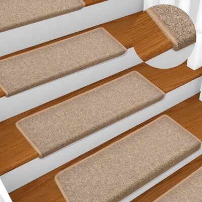 Decoshop26 Yisun Tapis escalier - 25x65 cm - Marron - Publicité Decoshop26 Yisun Tapis escalier - 25x65 cm - Marron - Publicité