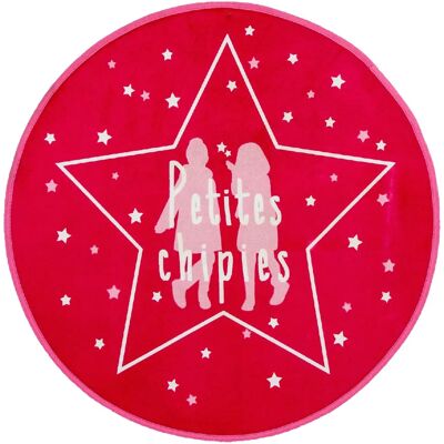 ATMOSPHERA Tapis microfibre Girls - Diam. 70 cm. Publicité ATMOSPHERA Tapis microfibre Girls - Diam. 70 cm. Publicité