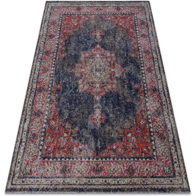 Tapis moderne MUNDO Rouge / Noir - 140x190cm - Publicité Tapis moderne MUNDO Rouge / Noir - 140x190cm - Publicité