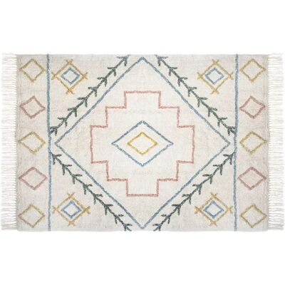 ATMOSPHERA Tapis Ethnique Tuft - 120 x 170 cm - Multicouleur - Publicité ATMOSPHERA Tapis Ethnique Tuft - 120 x 170 cm - Multicouleur - Publicité