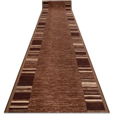 RugsX Tapis de couloir antidérapant ADAGIO marron 90x310cm - tapis de couloir - Publicité RugsX Tapis de couloir antidérapant ADAGIO marron 90x310cm - tapis de couloir - Publicité