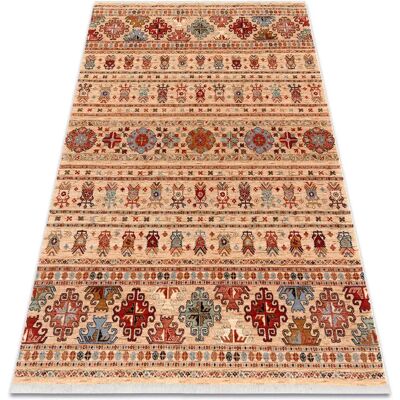 Tapis en laine KESHAN Beige / Terracotta - Tapis - Publicité Tapis en laine KESHAN Beige / Terracotta - Tapis - Publicité