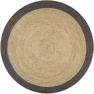 DÉCOSHOP26 - DEC023474 - Naturel - Bord gris - rug - Publicité DÉCOSHOP26 - DEC023474 - Naturel - Bord gris - rug - Publicité