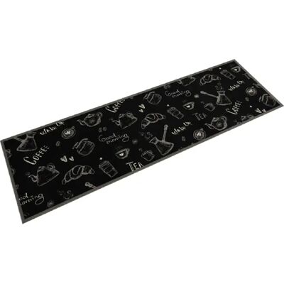 VIDAXL Tapis de cuisine lavable imprimé Morning - Noir 45x150 cm - Publicité VIDAXL Tapis de cuisine lavable imprimé Morning - Noir 45x150 cm - Publicité