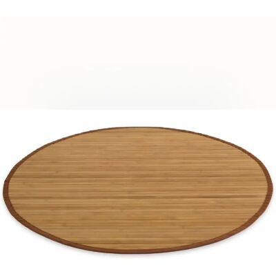 Homestyle4u 372 - Ø120 cm - Marron naturel - Publicité Homestyle4u 372 - Ø120 cm - Marron naturel - Publicité