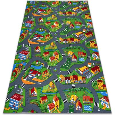 RugsX LITTLE VILLAGE Tapis - Multicolore 200x500 cm - Tapis - Publicité RugsX LITTLE VILLAGE Tapis - Multicolore 200x500 cm - Tapis - Publicité