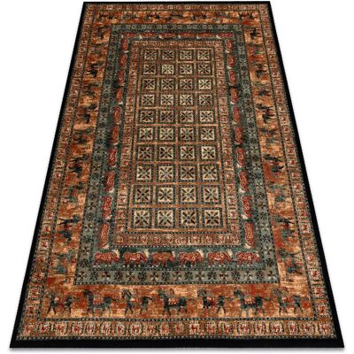 RugsX Tapis en laine KASHQAI 4301 - Laine naturelle, motif vintage - Tapis en laine - Publicité RugsX Tapis en laine KASHQAI 4301 - Laine naturelle, motif vintage - Tapis en laine - Publicité