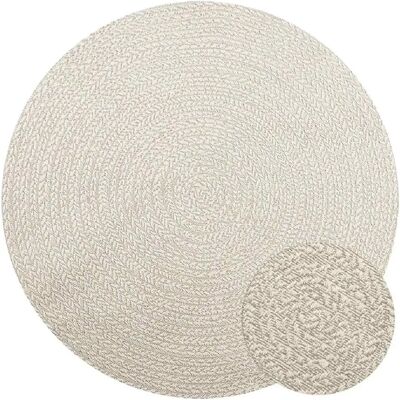 vidaXL Tapis Zizur aspect jute intérieur/extérieur - Ø 160cm - Publicité vidaXL Tapis Zizur aspect jute intérieur/extérieur - Ø 160cm - Publicité