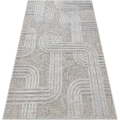 RugsX Sisant Sisal Géométrique Gris - Tapis - Publicité RugsX Sisant Sisal Géométrique Gris - Tapis - Publicité