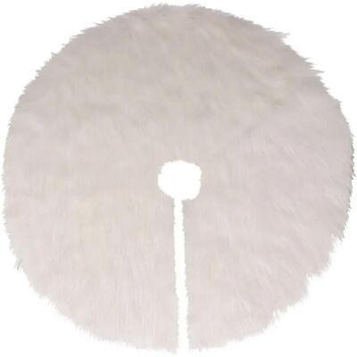 ATMOSPHERA Tapis pour sapin de Noël duveteux - D. 90 cm - Blanc - Publicité ATMOSPHERA Tapis pour sapin de Noël duveteux - D. 90 cm - Blanc - Publicité
