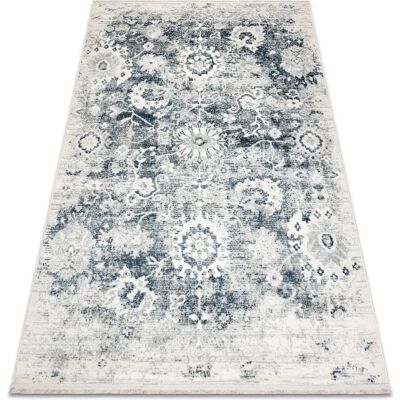 Tapis moderne RugsX DISTIN 0822A marine / bleu / blanc - Vintage, franges - Publicité Tapis moderne RugsX DISTIN 0822A marine / bleu / blanc - Vintage, franges - Publicité