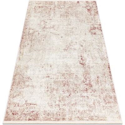 Tapis moderne RugsX DISTIN 0828A rose / poudre / blanc - Abstraction, vintage, franges - Publicité Tapis moderne RugsX DISTIN 0828A rose / poudre / blanc - Abstraction, vintage, franges - Publicité