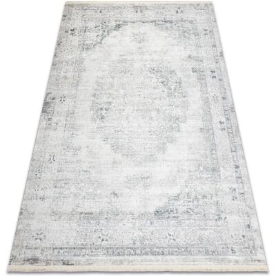 RugsX DISTIN 0201A tapis moderne blanc / bleu / vert clair - Ornement, cadre, vintage, franges - Publicité RugsX DISTIN 0201A tapis moderne blanc / bleu / vert clair - Ornement, cadre, vintage, franges - Publicité