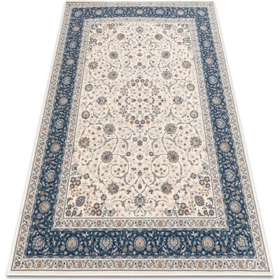 Rugsx - Tapis beige / bleu motif Nain en laine - Tapis - Publicité Rugsx - Tapis beige / bleu motif Nain en laine - Tapis - Publicité