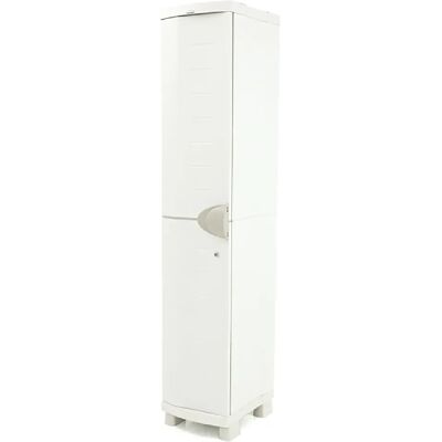 Pegane Armoire colonne de rangement - Beige - Publicité Pegane Armoire colonne de rangement - Beige - Publicité