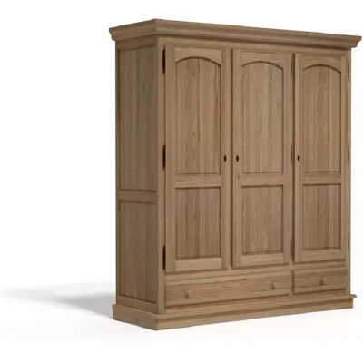 Decopin Armoire Réa 3 portes - Patine anglaise - Publicité Decopin Armoire Réa 3 portes - Patine anglaise - Publicité