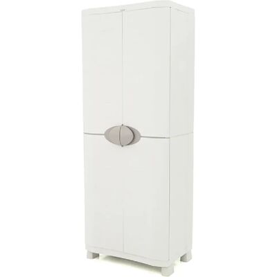 Pegane - Armoire 2 portes - Beige - Placard de rangement - Publicité Pegane - Armoire 2 portes - Beige - Placard de rangement - Publicité