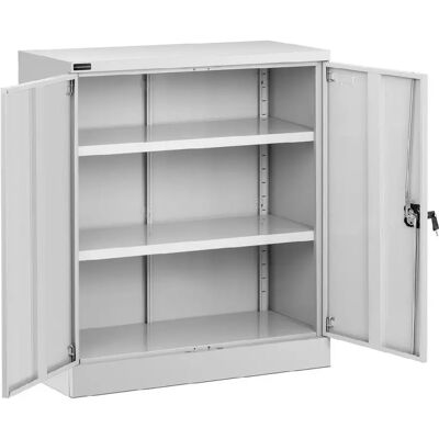 Helloshop26 Armoire de bureau métallique - Gris - Publicité Helloshop26 Armoire de bureau métallique - Gris - Publicité
