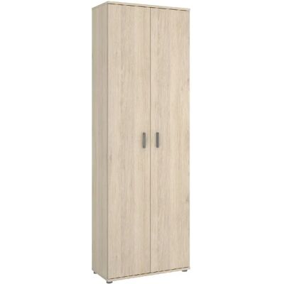 Pegane - Melaminé Oak Natural - 60.9x35.3x190.2 cm - 2 portes - Armoire - Publicité Pegane - Melaminé Oak Natural - 60.9x35.3x190.2 cm - 2 portes - Armoire - Publicité