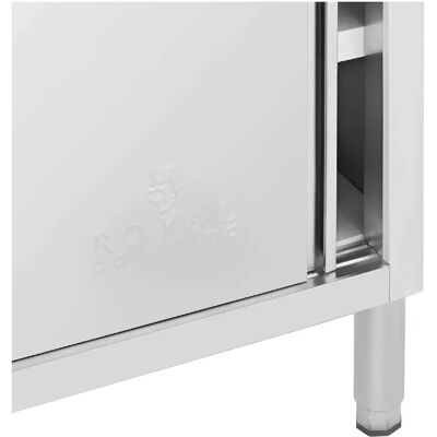 Helloshop26 Meuble bas inox professionnel - Gris - Publicité Helloshop26 Meuble bas inox professionnel - Gris - Publicité
