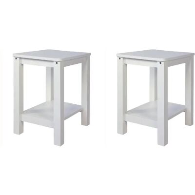 Décoshop26 - MOC06021 - White Lacquered Pine - Furniture set - Publicité Décoshop26 - MOC06021 - White Lacquered Pine - Furniture set - Publicité