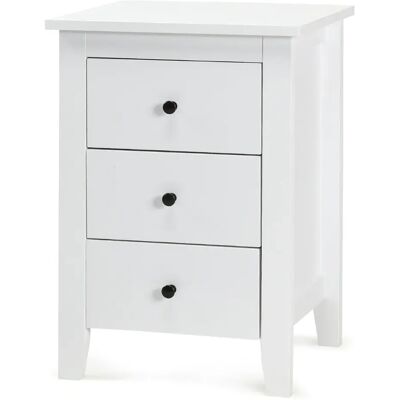 Décoshop26 - 200001202 - Blanc - 46x37x65cm - Nightstand - Publicité Décoshop26 - 200001202 - Blanc - 46x37x65cm - Nightstand - Publicité