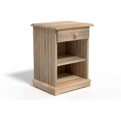 Decopin Table de chevet en bois - Naturel - Publicité Decopin Table de chevet en bois - Naturel - Publicité