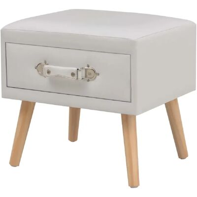 Helloshop26 Table de chevet 2 pièces - Blanc - Publicité Helloshop26 Table de chevet 2 pièces - Blanc - Publicité