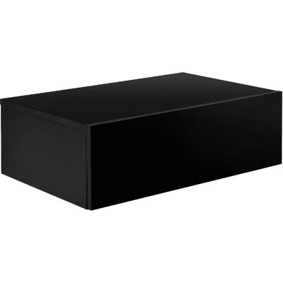 en.casa - Étagère murale 2 tiroirs 46cm - Noir - Étagère murale avec tiroirs - Publicité en.casa - Étagère murale 2 tiroirs 46cm - Noir - Étagère murale avec tiroirs - Publicité