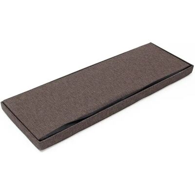 HelloShop26 - 114 cm - marron - lin - Banc de rangement - Publicité HelloShop26 - 114 cm - marron - lin - Banc de rangement - Publicité