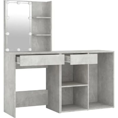 Generic - Coiffeuse LED avec armoire - 60 x 40 x 140 cm - Publicité Generic - Coiffeuse LED avec armoire - 60 x 40 x 140 cm - Publicité