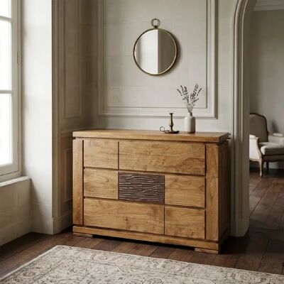 Bois & Chiffons Commode Acacia Maya - Publicité Bois & Chiffons Commode Acacia Maya - Publicité