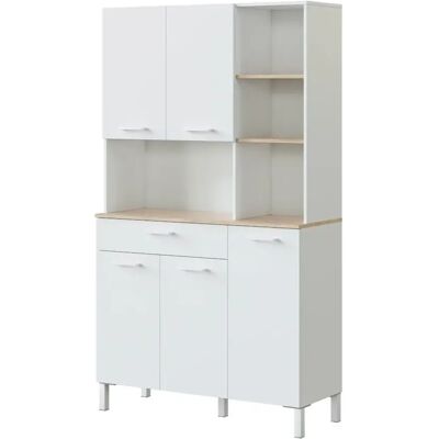 Pegane Buffet commode - Blanc - Publicité Pegane Buffet commode - Blanc - Publicité