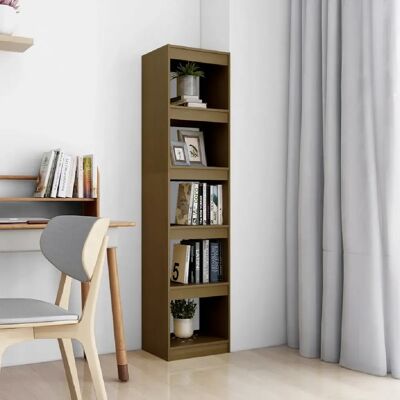 vidaXL Bibliothèque/Séparateur de pièce Marron Miel 40x30x167,5 cm Pin - Publicité vidaXL Bibliothèque/Séparateur de pièce Marron Miel 40x30x167,5 cm Pin - Publicité