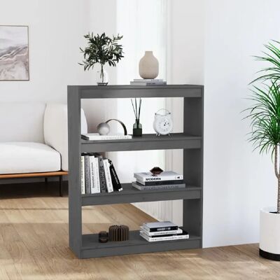 vidaXL Bibliothèque/Séparateur Gris Pin - Publicité vidaXL Bibliothèque/Séparateur Gris Pin - Publicité