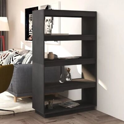 vidaXL Bibliothèque/Séparateur de pièce Gris - Publicité vidaXL Bibliothèque/Séparateur de pièce Gris - Publicité