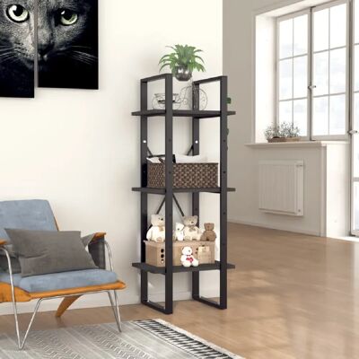 vidaXL Bibliothèque 3 niveaux gris 40x30x105 cm bois d'ingénierie - Publicité vidaXL Bibliothèque 3 niveaux gris 40x30x105 cm bois d'ingénierie - Publicité