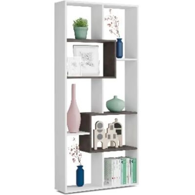 Pegane - Bibliothèque - Blanc artic - 180 x 80 x 25 cm - Bookcase - Publicité Pegane - Bibliothèque - Blanc artic - 180 x 80 x 25 cm - Bookcase - Publicité