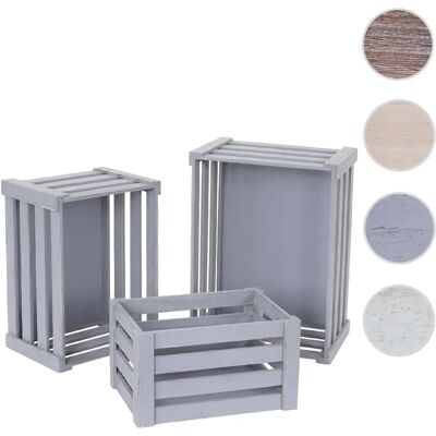 Mendler Set de boîtes de rangement - Gris - Publicité Mendler Set de boîtes de rangement - Gris - Publicité