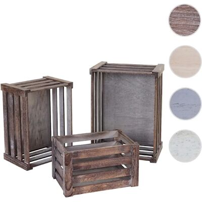 Mendler Set de 3 boîtes de rangement - Brun - Publicité Mendler Set de 3 boîtes de rangement - Brun - Publicité