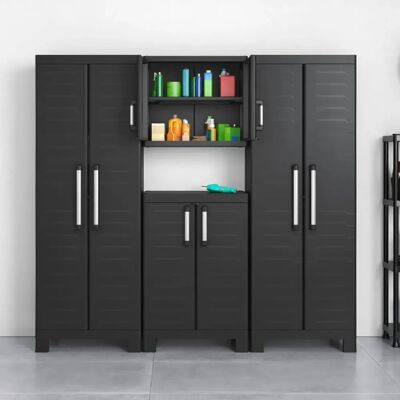 Keter Armoire de rangement polyvalente - Noir - Publicité Keter Armoire de rangement polyvalente - Noir - Publicité