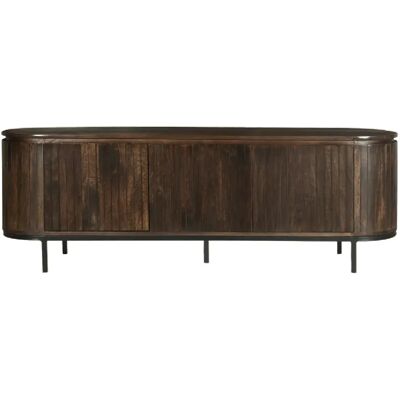 Moloo MENTON-Meuble TV 170 cm en bois massif brun - Publicité Moloo MENTON-Meuble TV 170 cm en bois massif brun - Publicité